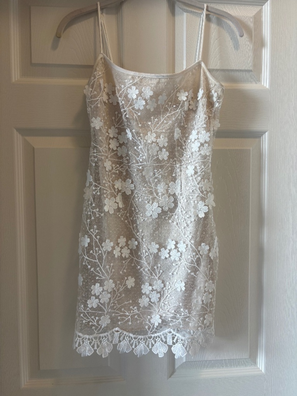 White cocktail dress